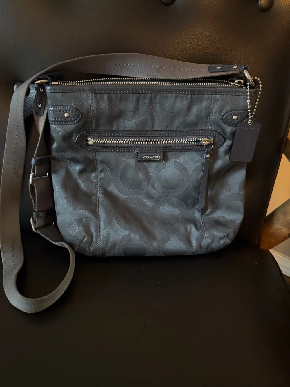 Coach Black Signature Crossbody Bag